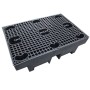 2 Drum Recycled Bunded Spill Pallet 240ltr Sump