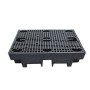 2 Drum Recycled Bunded Spill Pallet 240ltr Sump