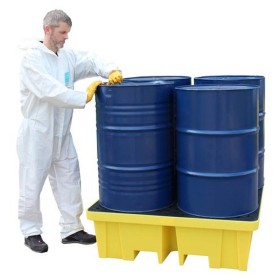 4 Drum Bunded Spill Pallet 250ltr Sump