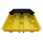 4 Drum Low Profile Bunded Spill Pallet 230ltr Sump