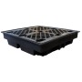 4 Drum Low Profile Recycled Spill Pallet Bund 230ltr Sump