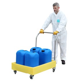 Small Container Trolley 100 Litre Spill Sump