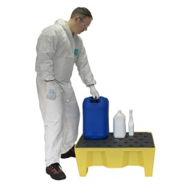 70 Litre Drip Spill Tray On Legs With Mesh Grid