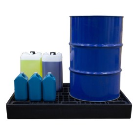Low Profile 2-Drum Sump Bund Floor