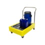 Handled Poly Trolley with removable grid, 4 x 25ltr Drums
