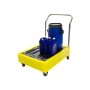Handled Poly Trolley with removable grid, 4 x 25ltr Drums