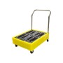 Handled Poly Trolley with removable grid, 4 x 25ltr Drums