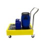 Handled Poly Trolley with removable grid, 4 x 25ltr Drums