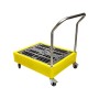 Handled Poly Trolley with removable grid, 4 x 25ltr Drums