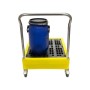 Handled Poly Trolley with removable grid, 4 x 25ltr Drums