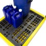 Handled Poly Trolley with removable grid, 4 x 25ltr Drums