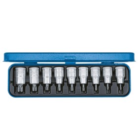 Gedore Innen-Torx Steckschlüssel-Bit-Einsatz-Set 9 Teilig 1/2" (12.5 Mm)