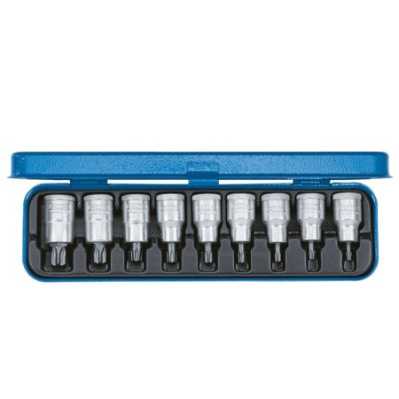 Gedore Innen-Torx Steckschlüssel-Bit-Einsatz-Set 9 Teilig 1/2" (12.5 Mm)