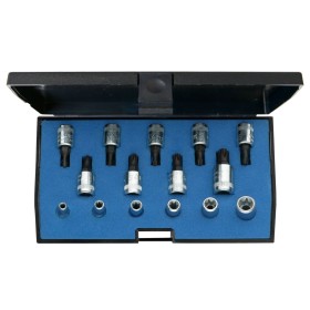 Gedore Innen-Torx, Aussen-Torx Steckschlüssel-Bit-Einsatz-Set 15 Teilig 1/4" (6.3 Mm)