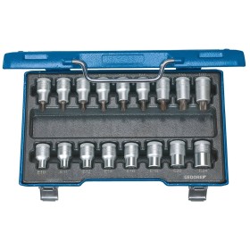 Gedore Innen-Torx, Steckschlüsseleinsatz-Set 17 Teilig 1/2" (12.5 Mm)