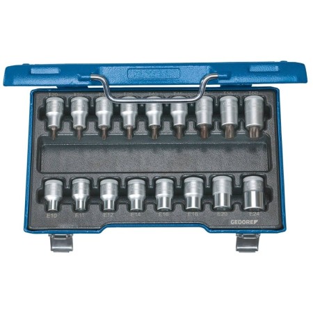 Gedore Innen-Torx, Steckschlüsseleinsatz-Set 17 Teilig 1/2" (12.5 Mm)