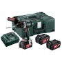 Akku-Bohrschrauber 18V 3X4Ah Li-Ion, LadegerätAsc 30-36 V, Metaloc
