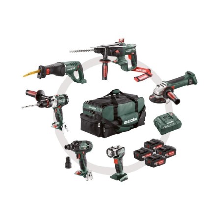 Akku-Maschinen İm Set Werkzeugtasche, Bs 18 Lt + Sta 18 Ltx 140 + Ksa 18 Ltx + Mt 18 Ltx + Ssw 18 Ltx 200 + Ula