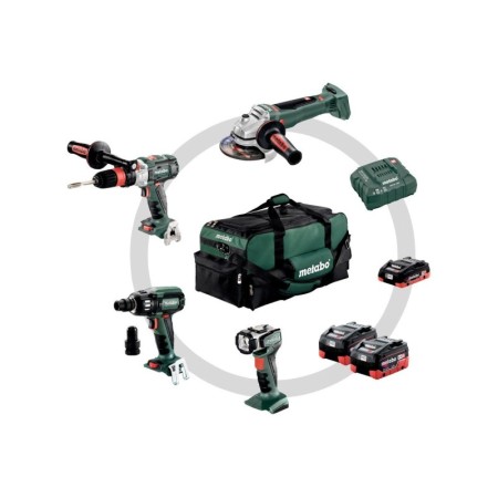 Akku-Maschinen İm Set Werkzeugtasche, Gb 18 Ltx Bl Q I + Wb 18 Ltx Bl 125 Quick + Ssw 18 Ltx 400 Bl + Ula