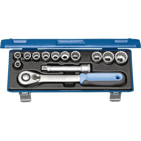 Gedore Steckschlüsseleinsatz Metrisch 1/2" (12.5 Mm) 13 Teilig