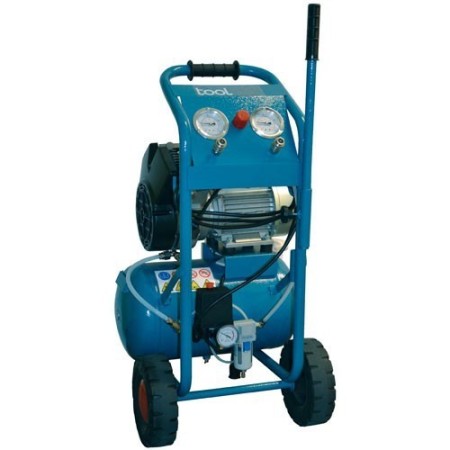 Kompressor 230 Volt, Ölfrei, Tank 20 Lt, 460 Lt/Min