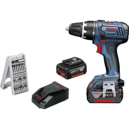 Bosch Gsr 18 V-Lı Akku-Bohrschrauber 18 V 4 Ah Li-Ion İnkl. 2. Akku, İnkl. Koffer