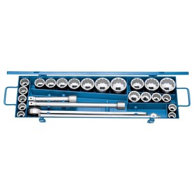 Gedore Steckschlüsselsatz Zöllig, Metrisch 3/4" (20 Mm) 25 Teilig
