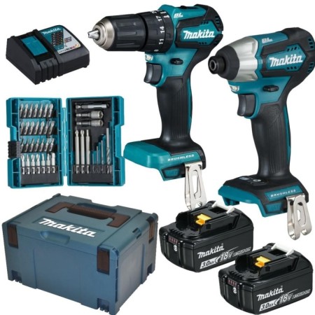 Akkuschrauber-Set DLX2221JX2, 2x Akku, 18Volt, Schlagbohrschrauber