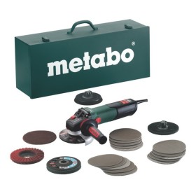 Metabo Winkelschleifer WEV 15-125 Quick Inox Set Stahlblech-Tragkasten