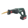 Metabo Akku-Säbelsäge ASE 18 LTX Kunststoffkoffer + 2x18V/4Ah Li-Ion + ASC 30-36 V