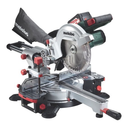 Metabo Akku-Kappsäge KGS 18 LTX 216 + Zugfunktion Karton + 2x18V/5.2Ah Li-Ion + ASC 30-36 V