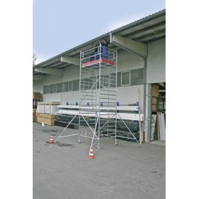 Aluminium Gerüst Fahrbar Arbeitshöhe (Max.): 13.30 M Krause Stabılo Professional Serie 5000 Silber 386 Kg