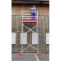 Aluminium Gerüst Fahrbar Arbeitshöhe (Max.): 4.85 M Krause Mobiltec Silber