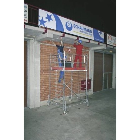 Aluminium Gerüst Fahrbar Arbeitshöhe (Max.): 5.40 M Krause Stabılo Professional Serie 500 Silber 206 Kg