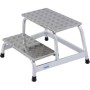 Aluminium Montagetritt Arbeitshöhe (Max.): 2.40 M Krause Silber 5 Kg