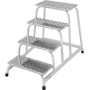 Aluminium Montagetritt Arbeitshöhe (Max.): 2.80 M Krause Silber 9.8 Kg