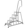 Aluminium Montagetritt Fahrbar Arbeitshöhe (Max.): 3.00 M Krause Silber 16.5 Kg