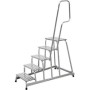 Aluminium Montagetritt Fahrbar Arbeitshöhe (Max.): 3.00 M Krause Silber 16.5 Kg