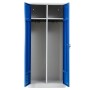 Garderobenschrank Blau/Grau