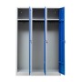 Garderobenschrank Blau/Grau