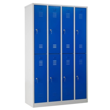 Garderobenschrank Blau/Grau