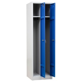 Garderobenschrank Blau/Grau