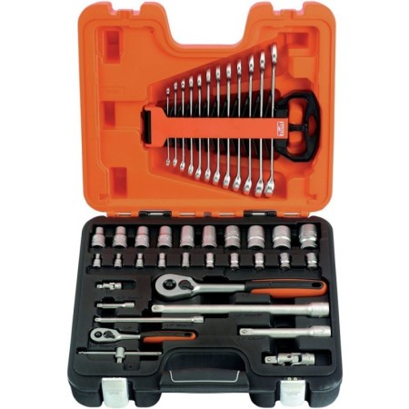 Steckschlüssel-Garnitur 1/4+1/2" 41Tlg.