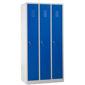 Garderobenschrank Blau/Grau