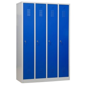 Garderobenschrank Blau/Grau