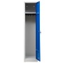 Garderobenschrank Blau/Grau