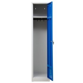 Garderobenschrank Blau/Grau