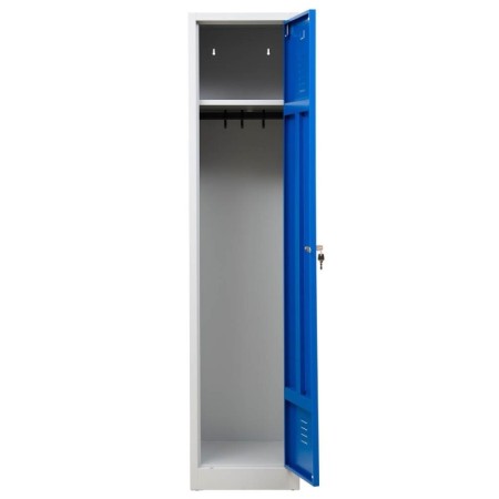 Garderobenschrank Blau/Grau