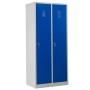 Garderobenschrank Blau/Grau