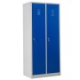 Garderobenschrank Blau/Grau